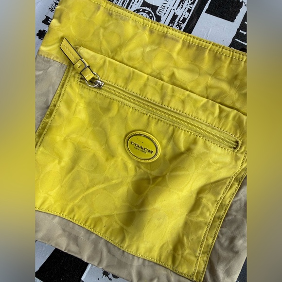 Coach Signature Nylon File Bag - Picture 2 of 10